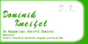 dominik kneifel business card